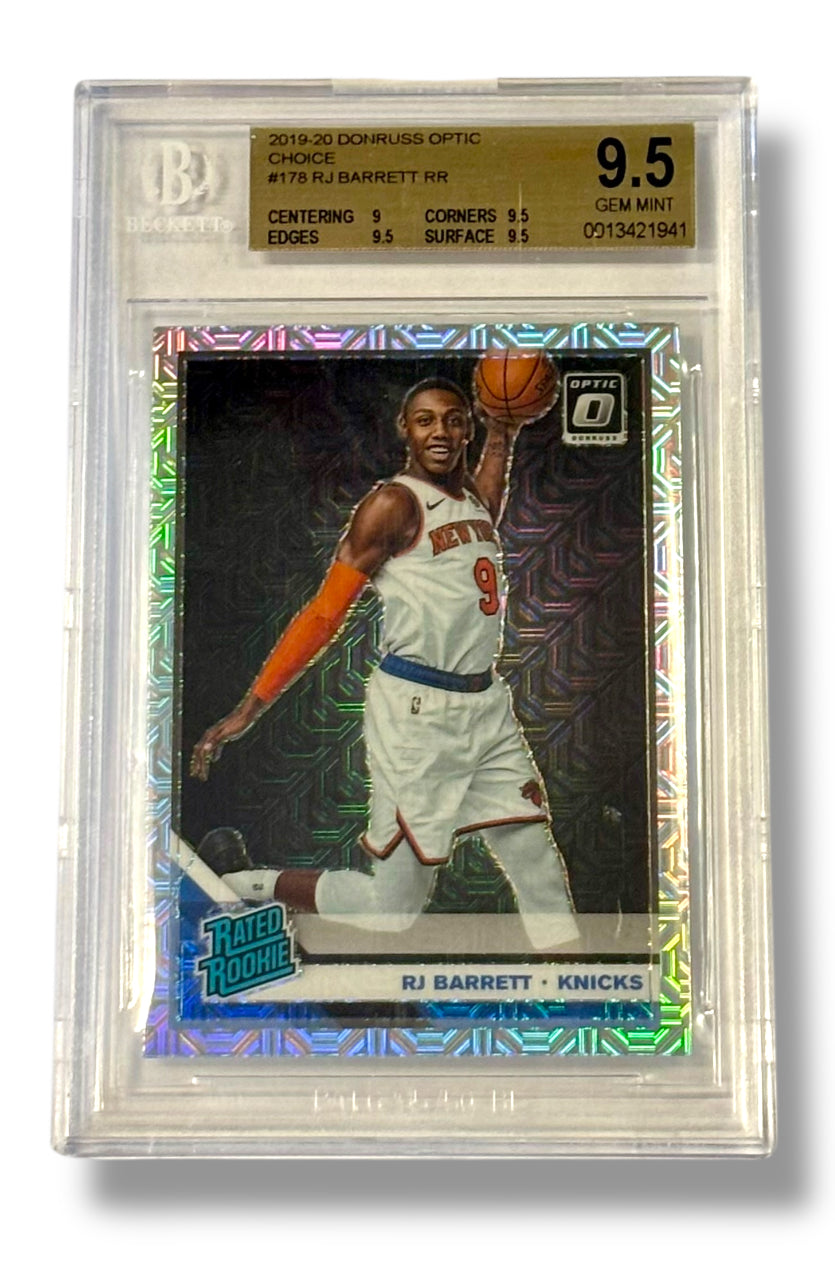 2019 Donruss Optic Choice RJ Barrett Rated Rookie RC BGS 9.5 Gem Mint - 0013421941