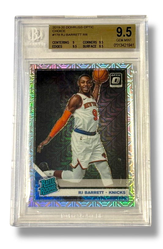 2019 Donruss Optic Choice RJ Barrett Rated Rookie RC BGS 9.5 Gem Mint - 0013421941