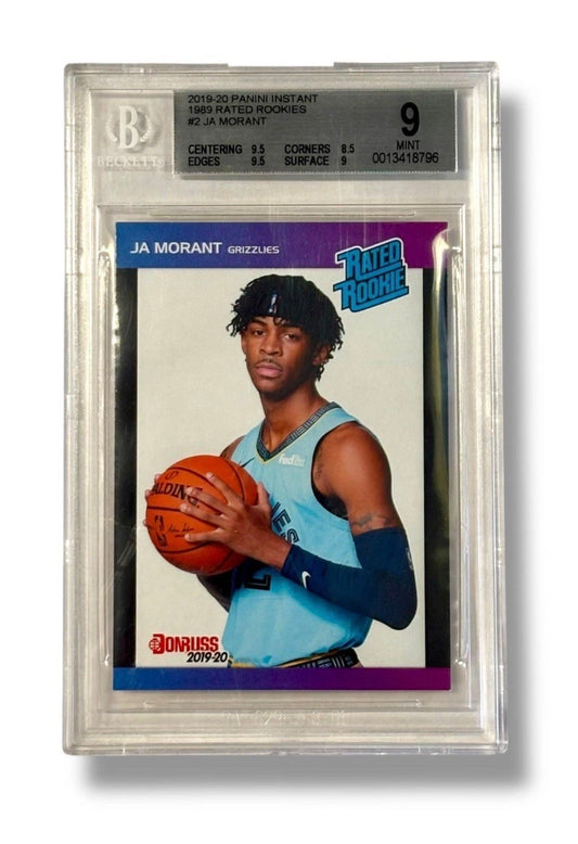 2019 Instant Rated Rookies 1989 /3431 Ja Morant RC Rookie BGS 9 - 0013418796