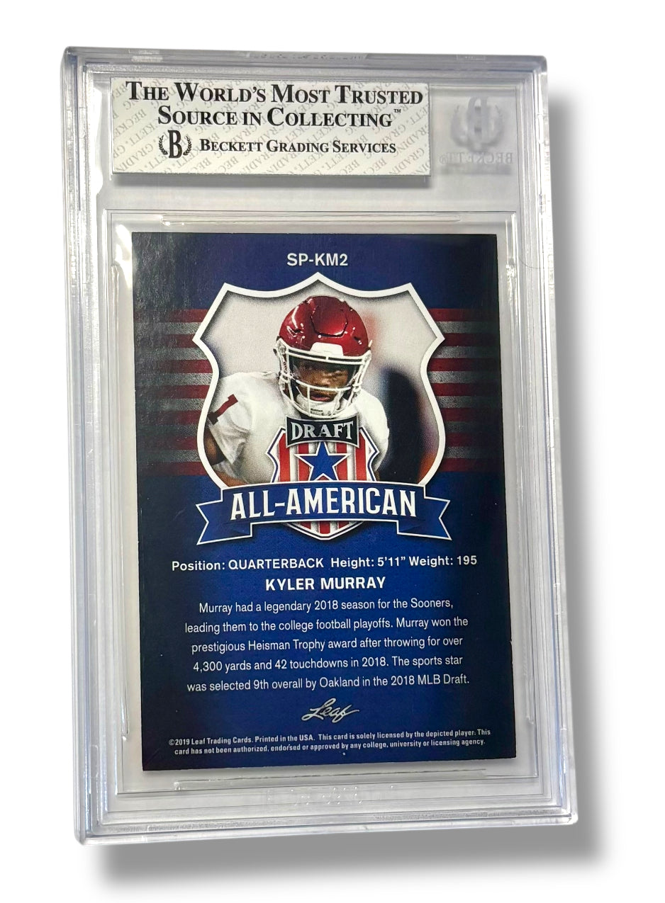 2019 Leaf Draft Gold #SP-KM2 All American Kyler Murray RC Rookie BGS 8 - 0013419285