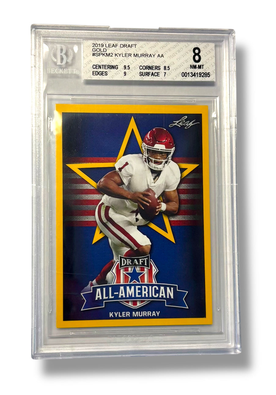2019 Leaf Draft Gold #SP-KM2 All American Kyler Murray RC Rookie BGS 8 - 0013419285