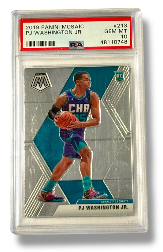 2019 Mosaic #213 P.J. Washington Rookie RC PSA 10 - 48110748