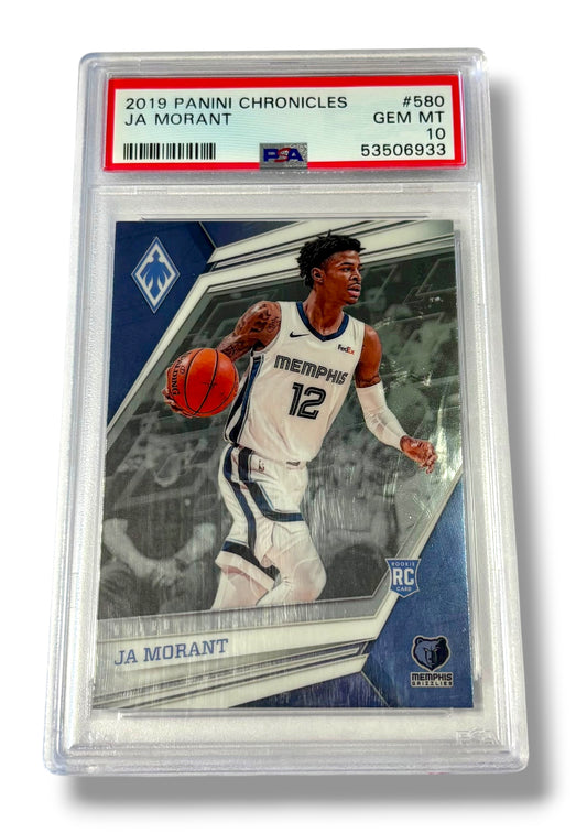 2019 Panini Chronicles #580 Ja Morant Rookie RC PSA 10 - 53506933