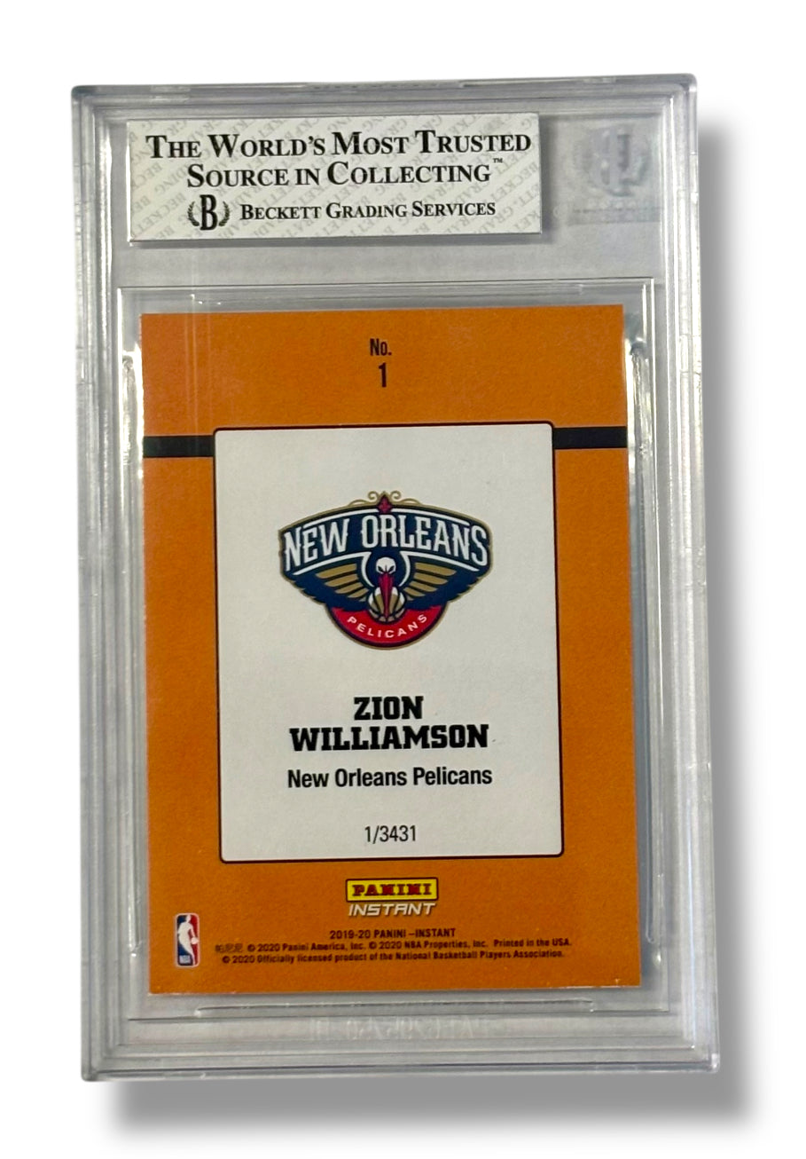 2019 Panini Instant /3431 Zion Williamson RC 1989 Rated Rookies BGS 8 - 0013421863