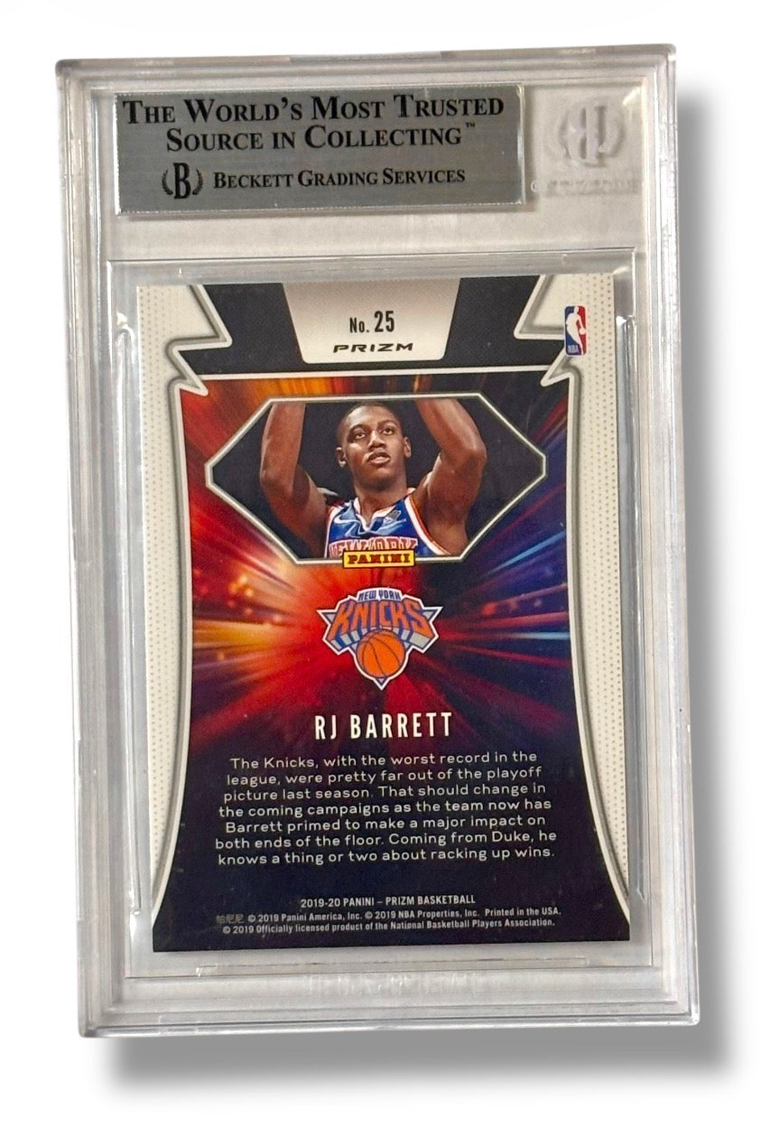 2019 Panini Prizm #25 Far Out! Fast Break R.J. Barrett RC Rookie BGS 9 - 0013492743