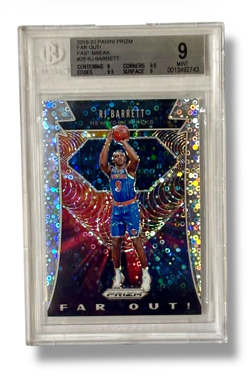 2019 Panini Prizm #25 Far Out! Fast Break R.J. Barrett RC Rookie BGS 9 - 0013492743