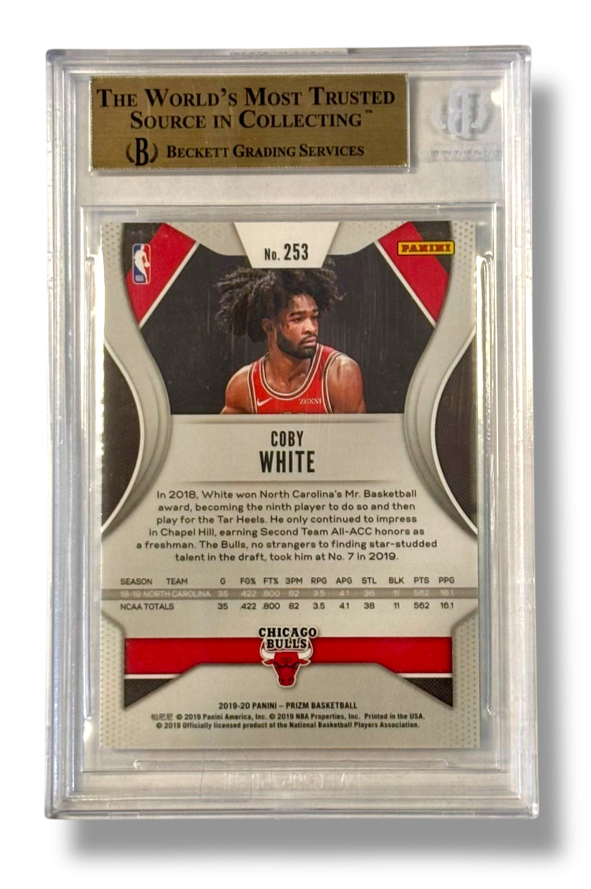 2019 Panini Prizm #253 Rookie RC Coby White BGS 9.5 - 0013418845