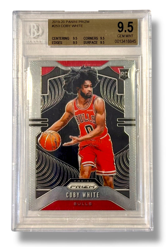 2019 Panini Prizm #253 Rookie RC Coby White BGS 9.5 - 0013418845