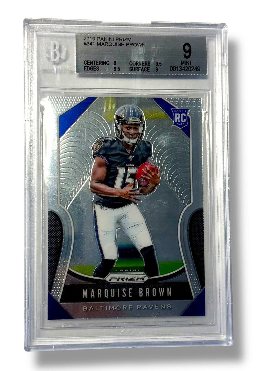 2019 Panini Prizm #341 Marquise Brown Rookie RC BGS 9 - 0013420249