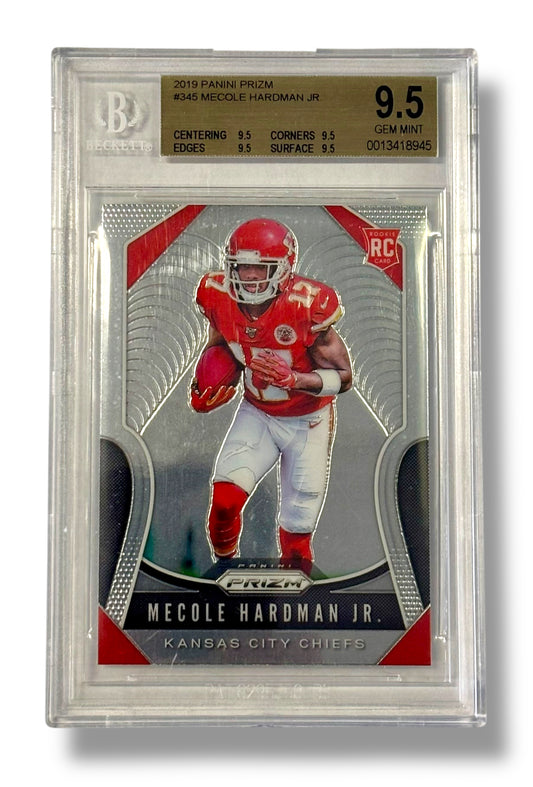2019 Panini Prizm #345 Mecole Hardman JR Rookie RC BGS 9.5 - 0013418945