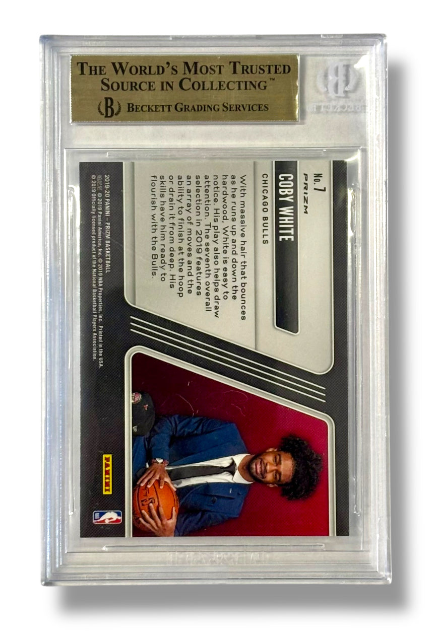 2019 Panini Prizm Fast Break Luck of the Lottery Coby White BGS 9.5 Gem Mint - 0013421825