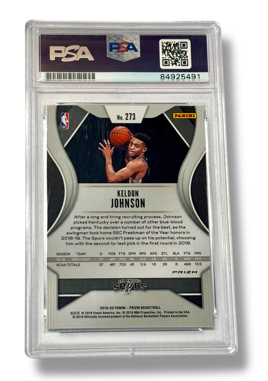 2019 Panini Prizm Green Keldon Johnson Rookie Auto PSA Authentic - 84925491
