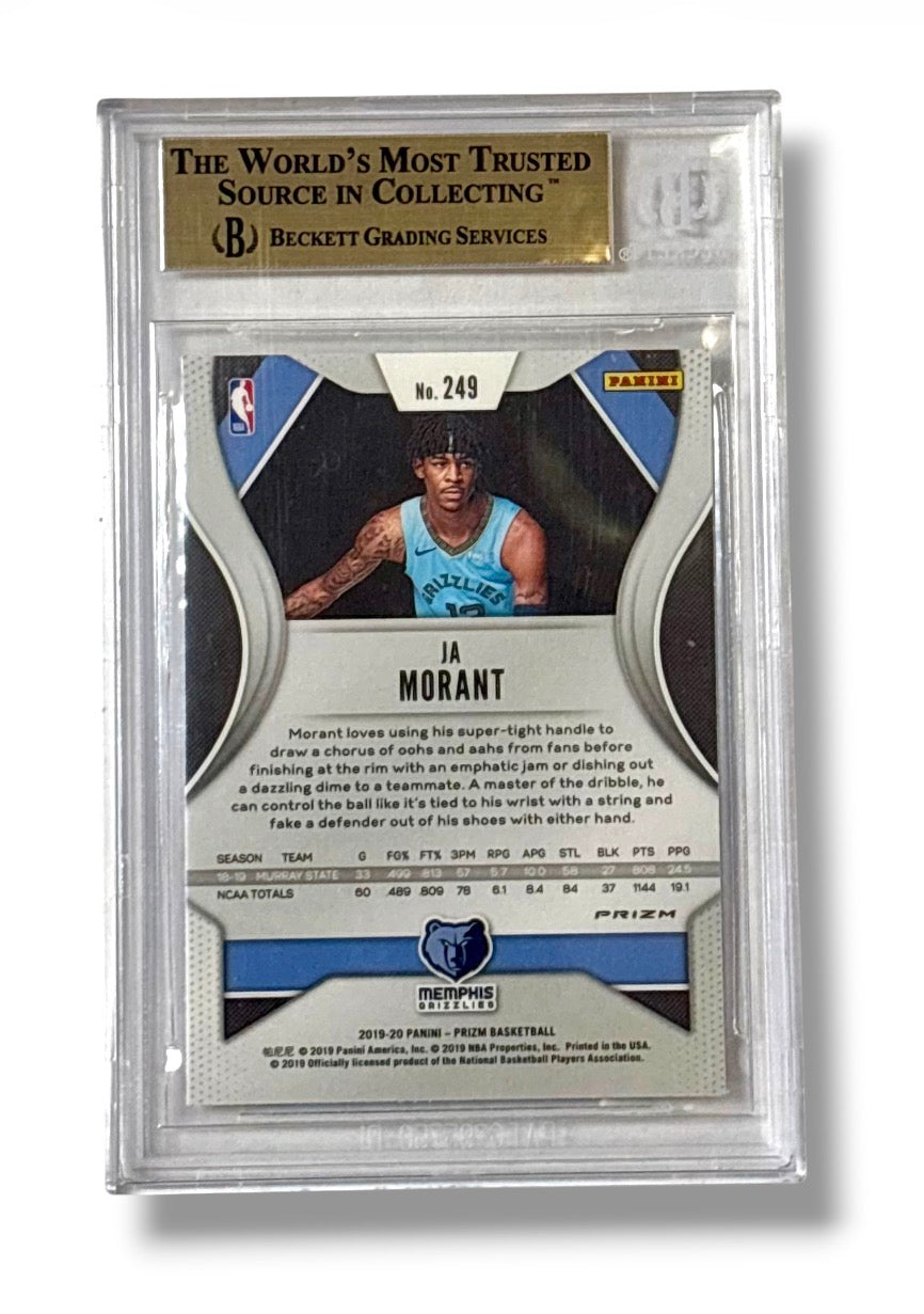 2019 Panini Prizm Orange Ice #249 Ja Morant Rookie RC BGS 9.5 - 0011872566