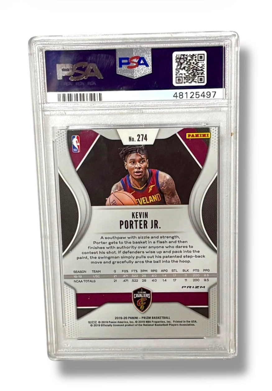 2019 Panini Prizm Silver Kevin Porter Jr. Rookie RC PSA 9 - 48125497