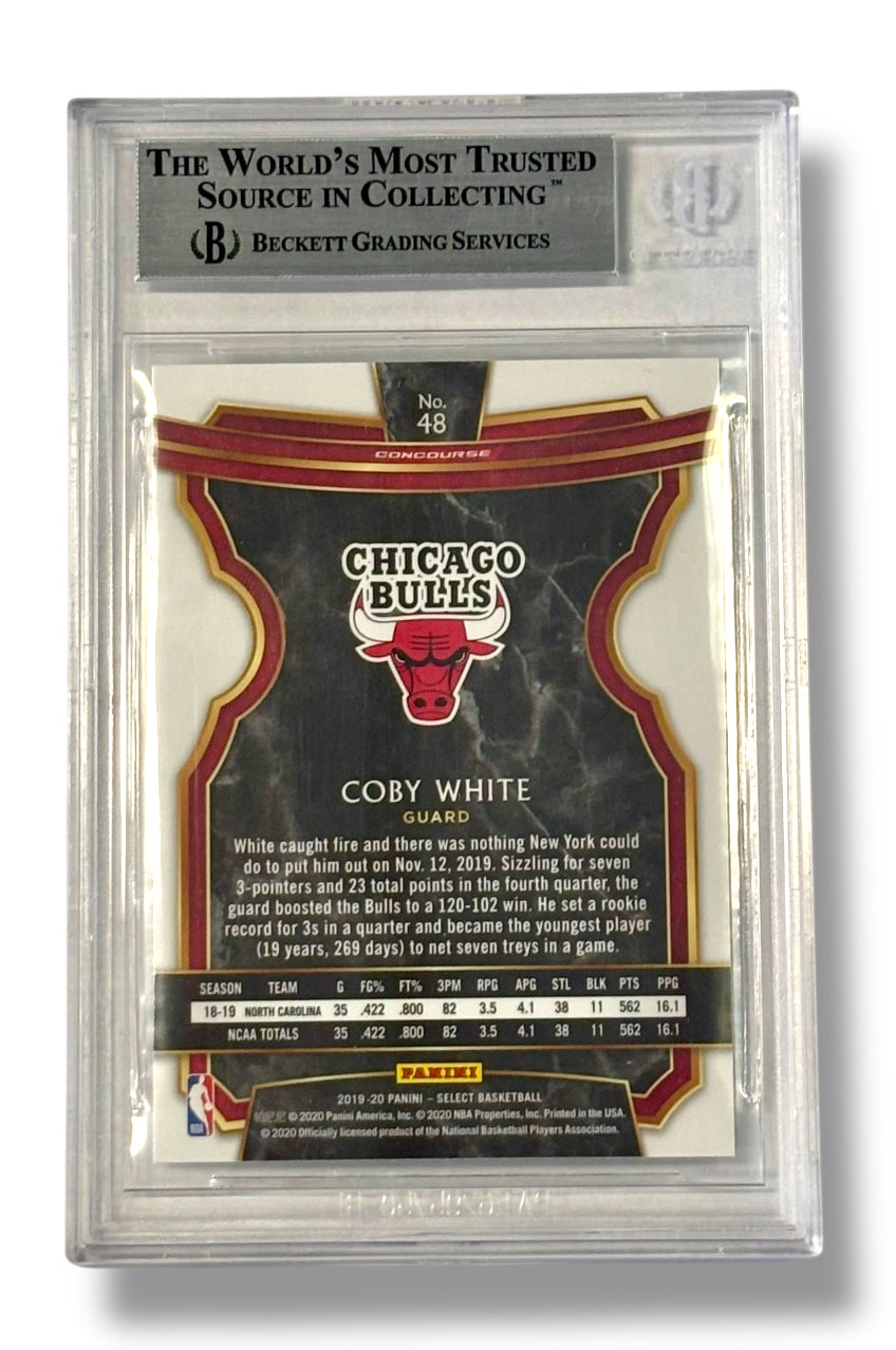 2019 Panini Select Concourse #48 Coby White Rookie RC BGS 9 - 0013420753
