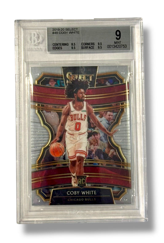 2019 Panini Select Concourse #48 Coby White Rookie RC BGS 9 - 0013420753