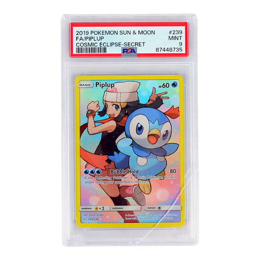 2019 Piplup #239 PSA 9