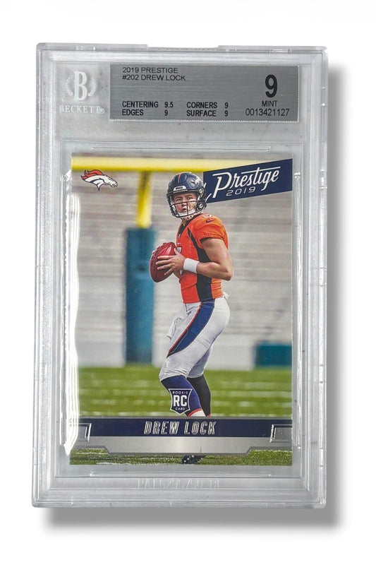 2019 Prestige #202 Drew Lock Rookie RC BGS 9 Mint - 0013421127