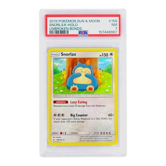 2019 Snorlax-Holo #158 PSA 7