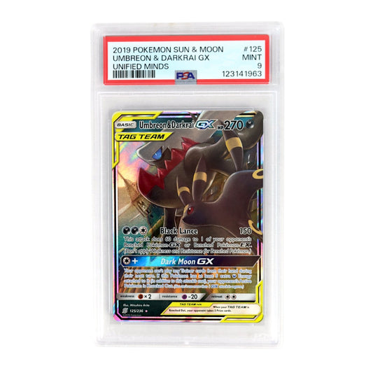 2019 Umbreon & Darkrai GX #125 PSA 9