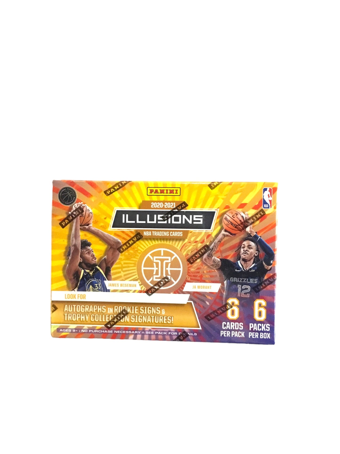 2020-21 Illusions NBA Basketball Card Blaster Box 6 packs 6 cards per pack