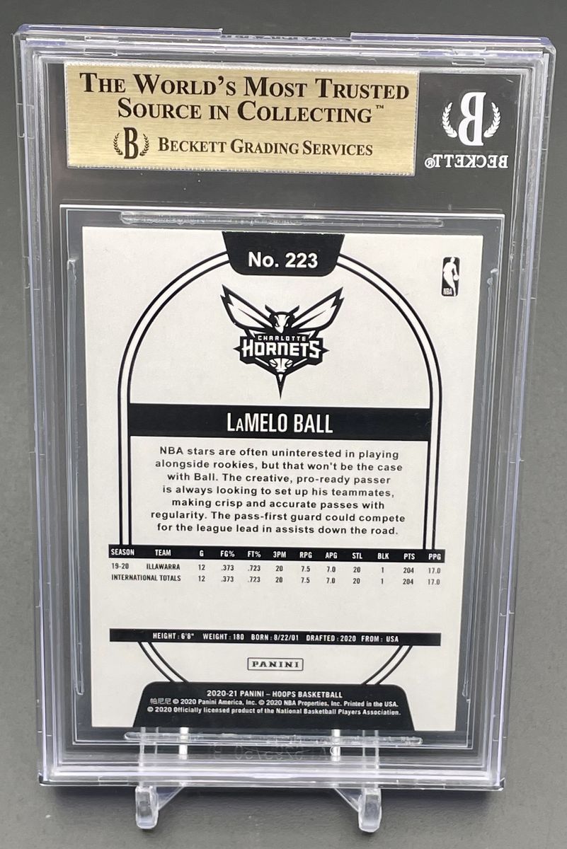 2020-21 NBA Hoops LaMelo Ball BGS 9.5 Rookie RC #223