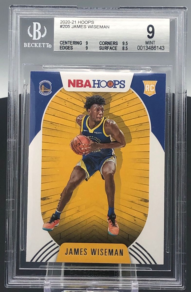 2020-21 Panini Hoops James Wiseman BGS 9 Rookie RC Warriors #205