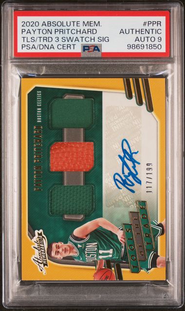 2020 Absolute Mem. Tools of the Trade Payton Pritchard RC Authentic PSA 10 Auto /199 - 98691850