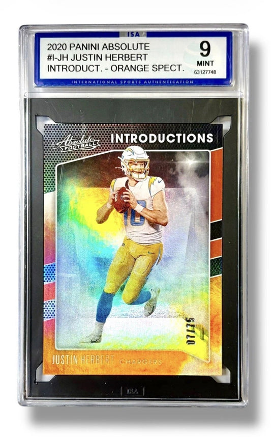 2020 Absolute Orange Introductions RC /75 Justin Herbert ISA 9 - 63127748