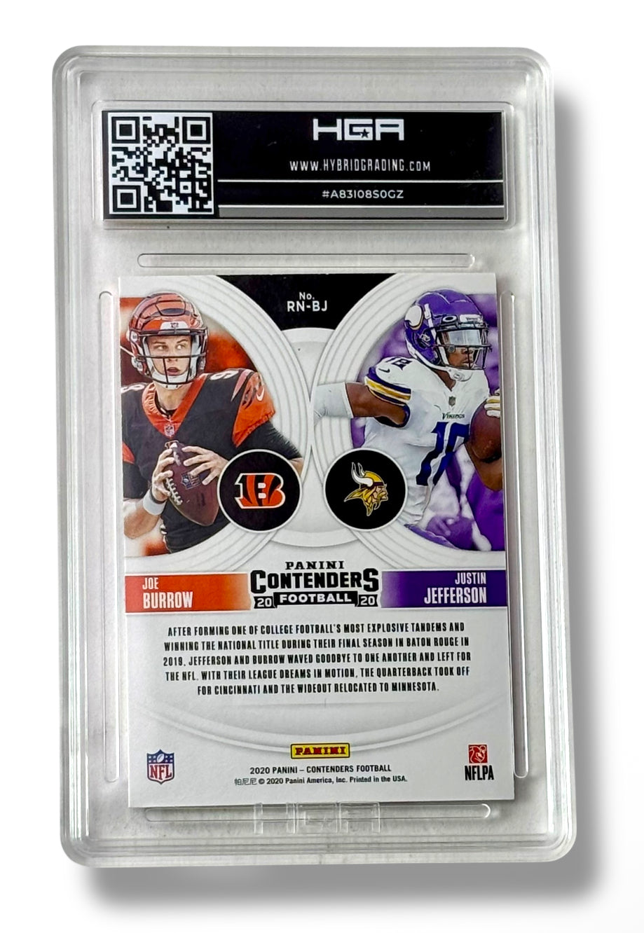 2020 Contenders Round Numbers Burrow Jefferson RC Rookie HGA 9.5 - #A83I0850GZ