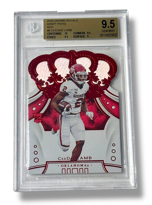 2020 Crown Royale Draft Picks Red RC CeeDee Lamb BGS 9.5 - 0013420932