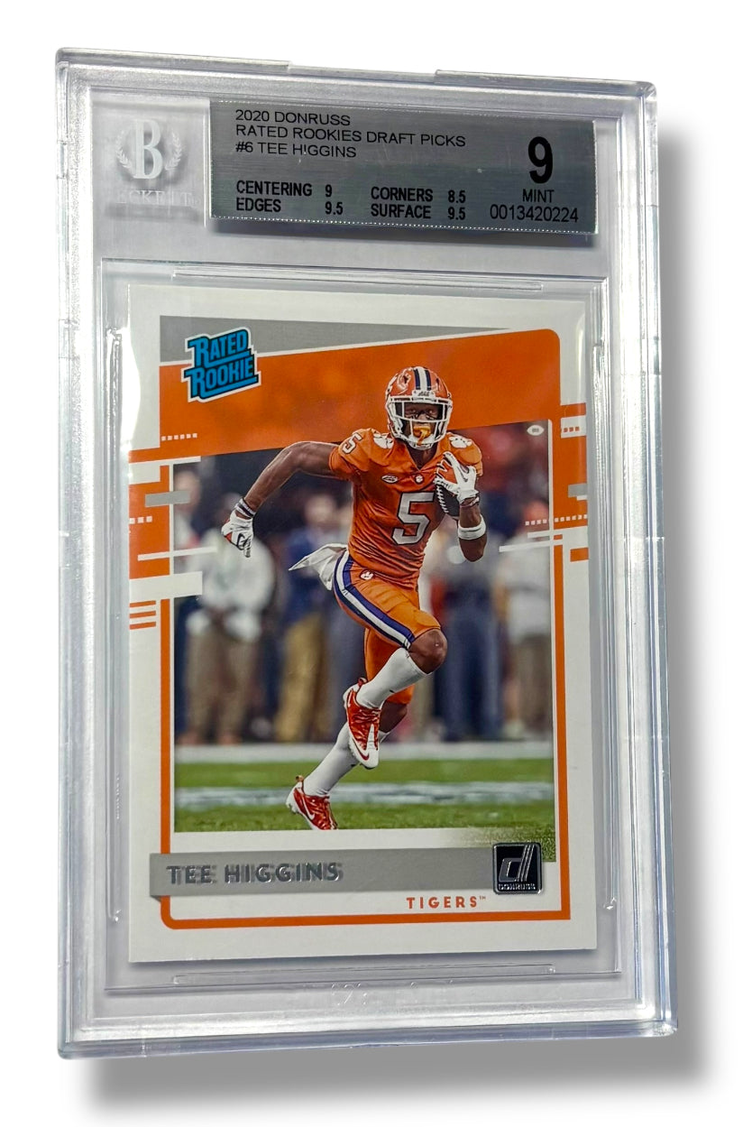 2020 Donruss Draft Picks Rated Rooke #6 Tee Higgins BGS 9 - 0013420224