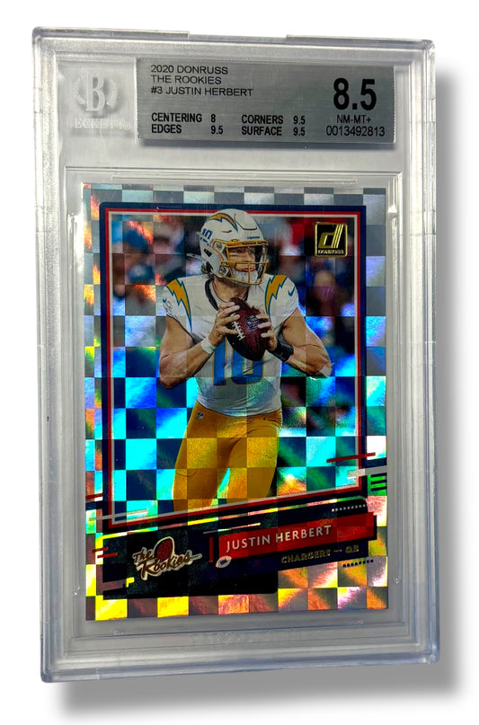 2020 Donruss The Rookies #3 Justin Herbert RC BGS 8.5 - 0013492813