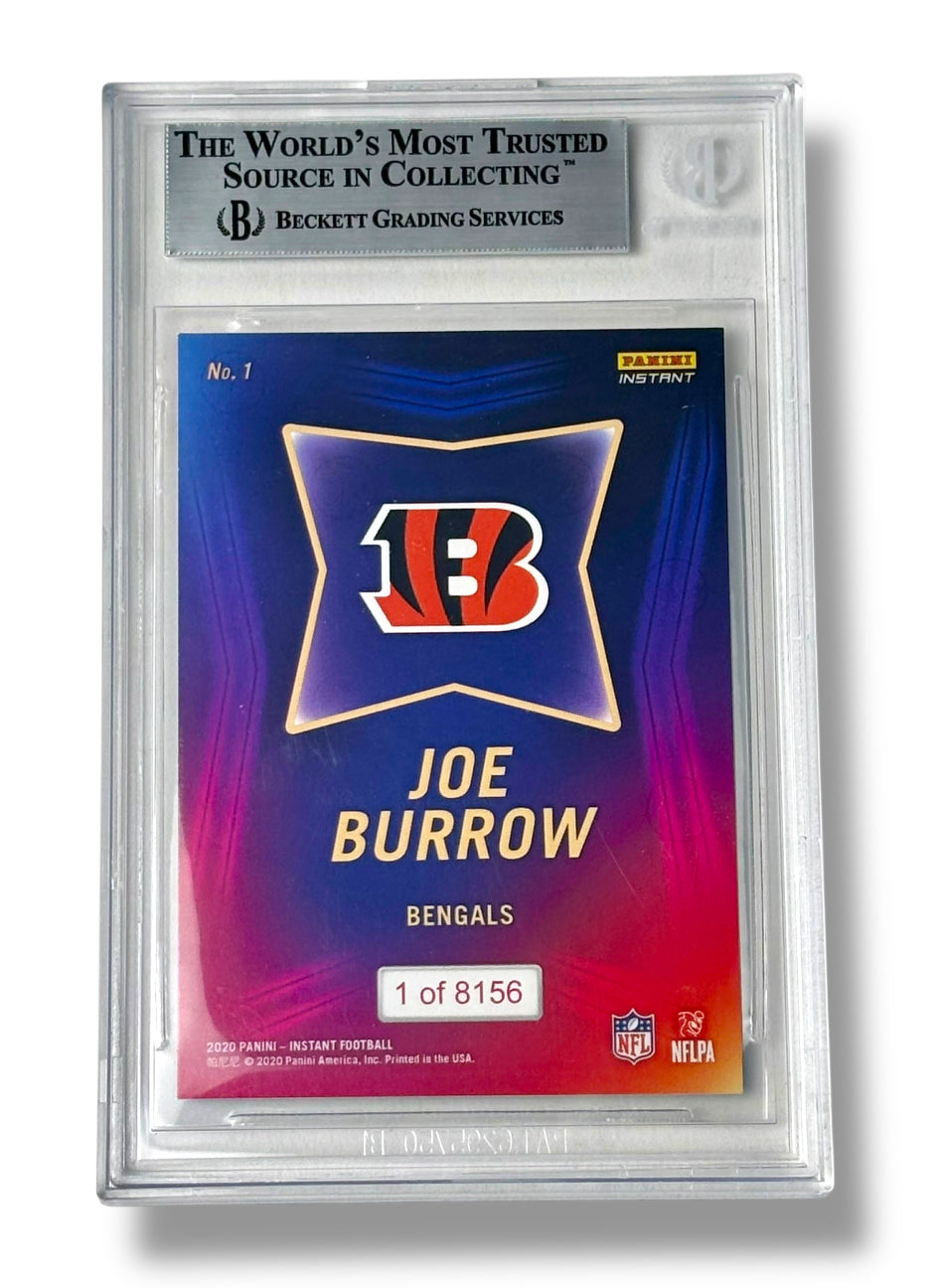 2020 Instant NFL Draft Night Joe Burrow /8156 Rookie RC BGS 9 - 0013420917