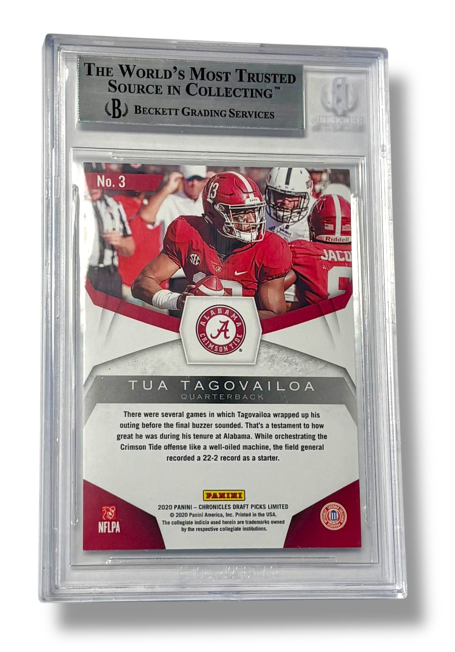 2020 Limited Phenoms Holo #3 Tua Tagovailoa Rookie RC BGS 9 - 0013418994