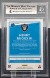 2020 Panini Donruss Optic Henry Ruggs III Prizm Green Velocity RR BGS 9 RC #158