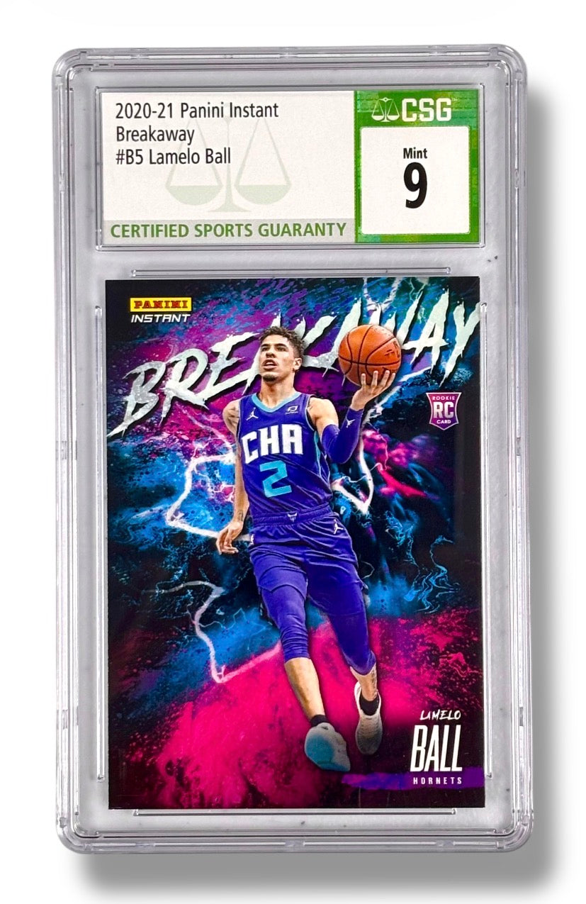 2020 Panini Instant Breakaway #B5 Lamelo Ball 1/5357 Rookie RC CSG 9 - 1014202007
