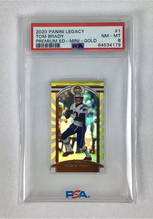 2020 Panini Legacy Premium Edition Mini Gold Tom Brady /25 PSA 8 - 64534179