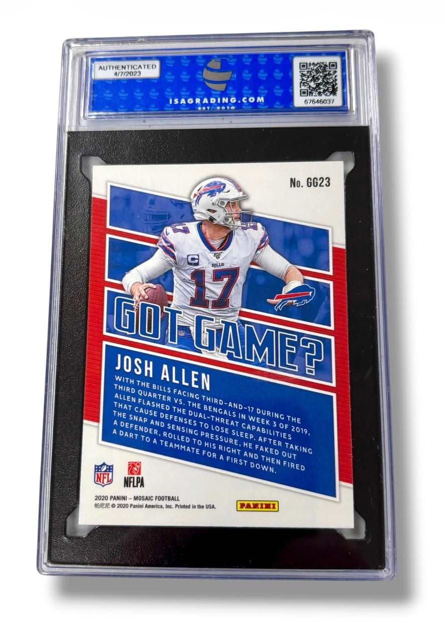 2020 Panini Mosaic #GG23 Got Game? Josh Allen ISA 9 - 67646037