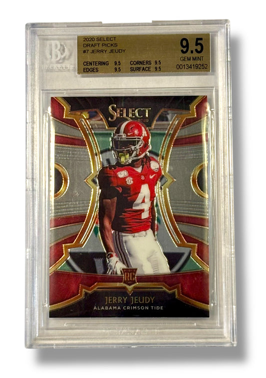 2020 Select Draft Picks #7 Jerry Jeudy Rookie RC BGS 9.5 Gem Mint - 0013419252