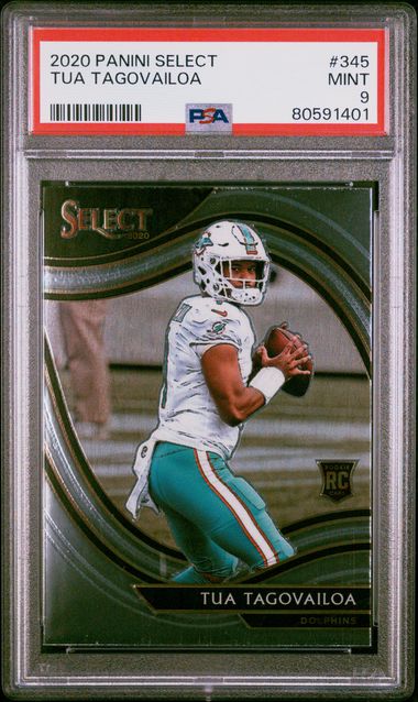 2020 Select Field Level #345 Tua Tagovailoa Rookie RC PSA 9 - 80591401
