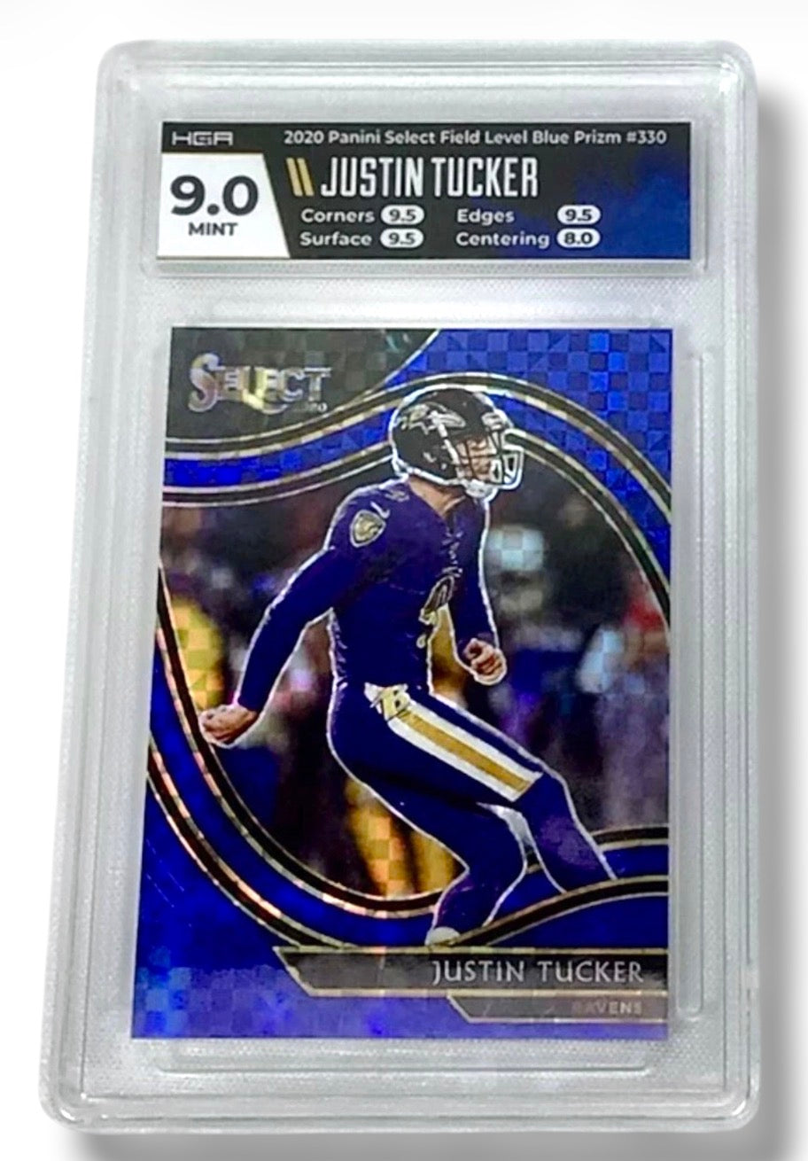 2020 Select Field Level Justin Tucker Blue Disco Prizm /25 HGA 9.0 - #VRWZ2V3DFS