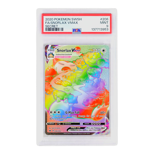 2020 Snorlax VMAX #206 PSA 9