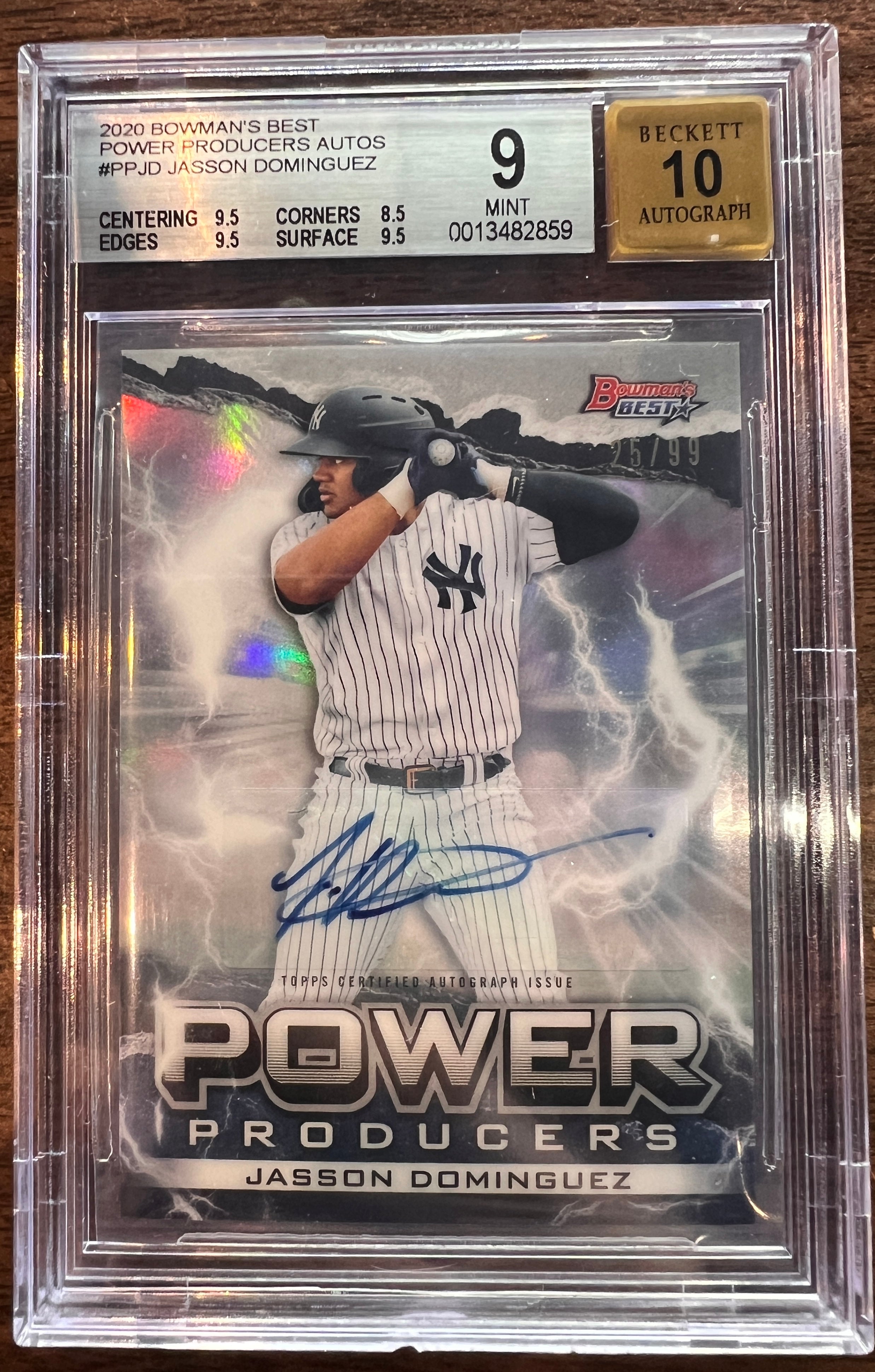 JASSON DOMINGUEZ AUTO retailer /99 ROOKIE CARD