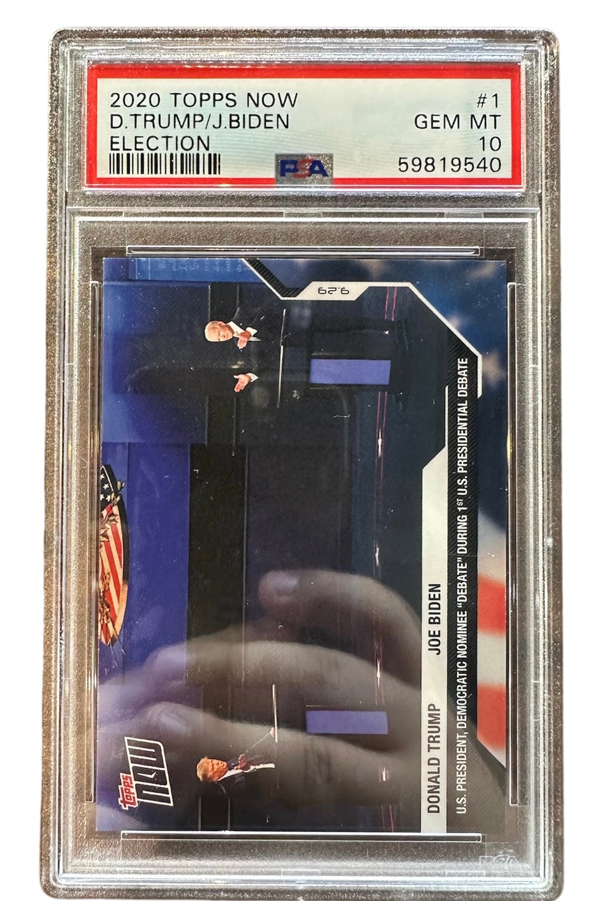 2020 Topps Now D.Trump/J.Biden Election #1 PSA 10