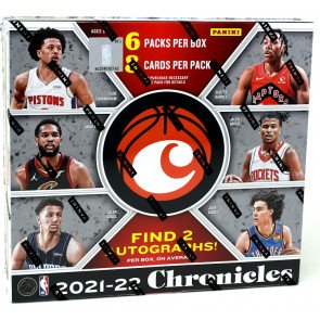 2021-22 Panini Chronicles Basketball Hobby Box 6 Packs 8 Cards Per Pack Find 2 Auto's