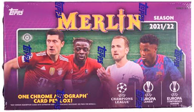 2021-22 Topps Merlin Hobby Box 1 Chrome Autograph Guaranteed on