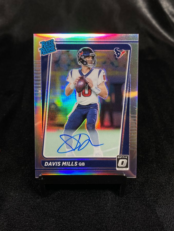 2021 Donruss Optic #222 Davis Mills - Autographed Rated Rookie 120/125