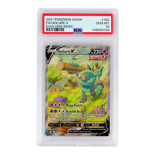 2021 Golurk V #182 PSA 10