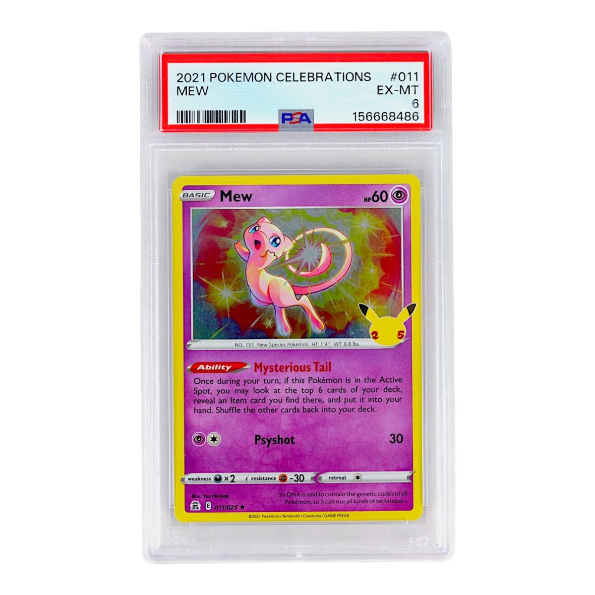 2021 Mew #011 PSA 6